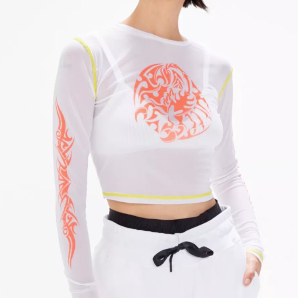 Mesh Long Sleeve Tee